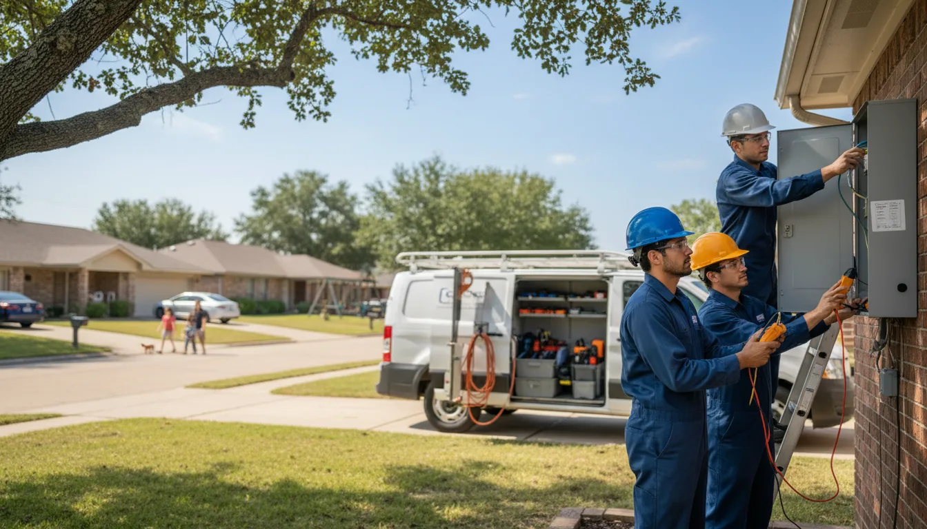 Certified electrician providing emergency electrical services in Croton, OH